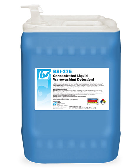 BSI-275 Concentrated Liquid Warewashing Detergent